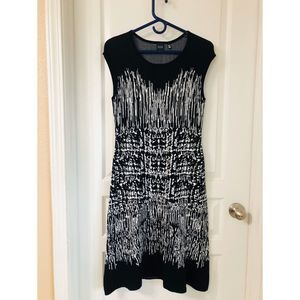 Saks Fifth Avenue BLACK Fit & Flare Sweater Dress knit